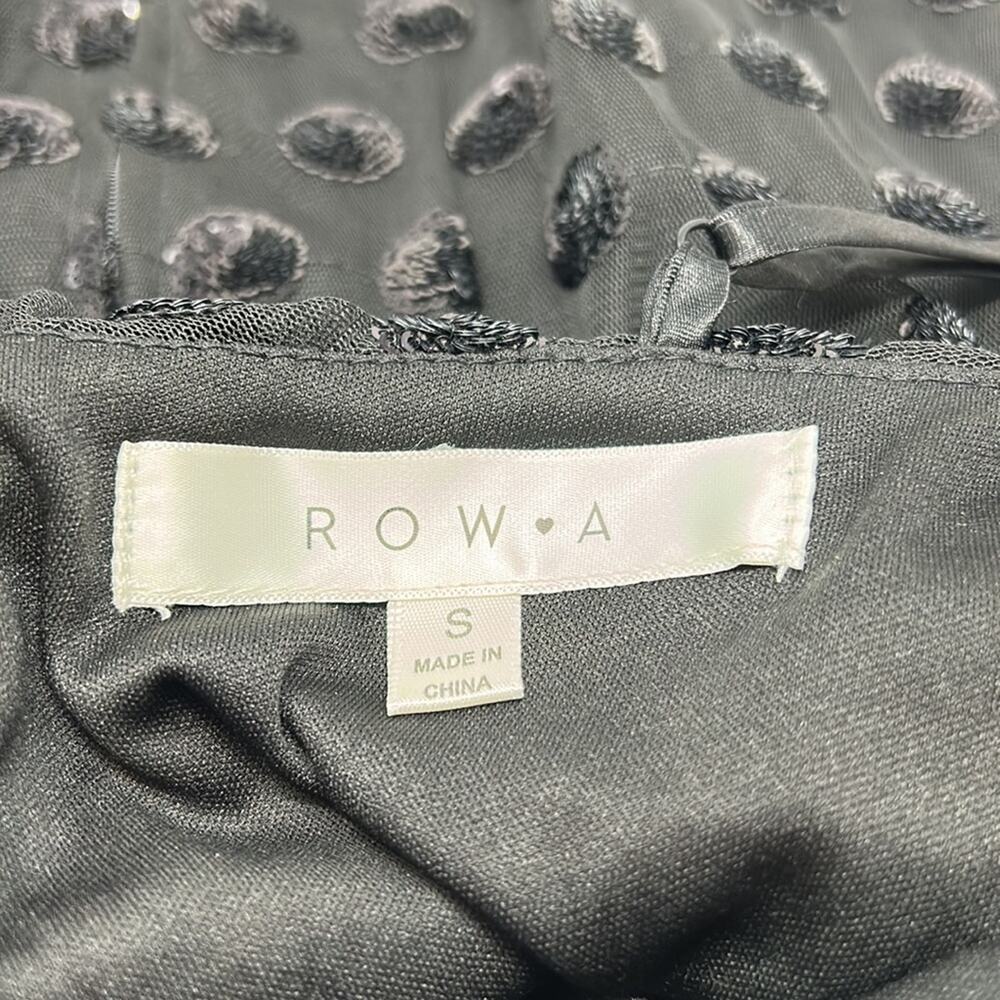 Row A Women's Sequined Black Cocktail Dress Size Small - Picture 10 of 13